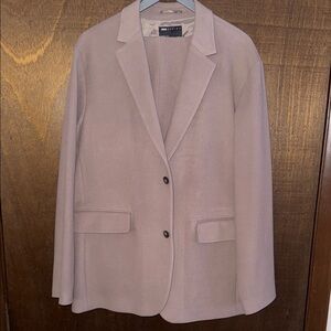 Mens taupe wide leg suit 46R 38X34